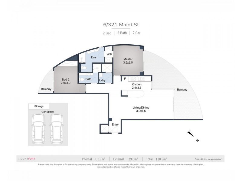 321 Main Street, Kangaroo Point QLD 4169 Floorplan