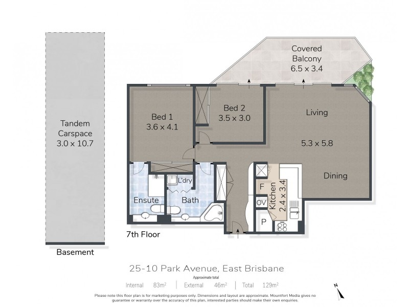25/10 Park Avenue, East Brisbane QLD 4169 Floorplan