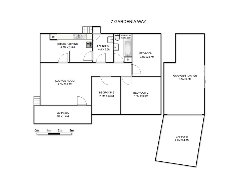 7 Gardenia Way, South Grafton NSW 2460 Floorplan