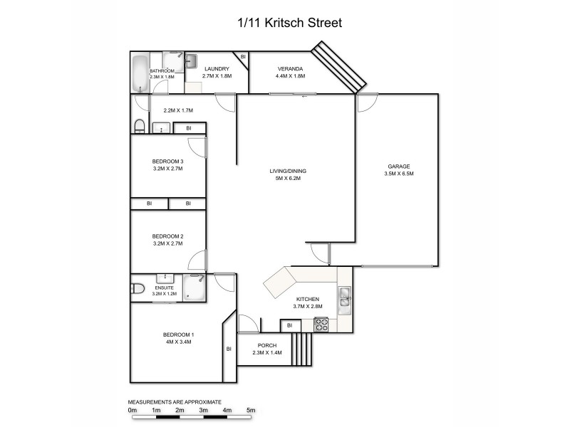 1/11 Kritsch, Grafton NSW 2460 Floorplan