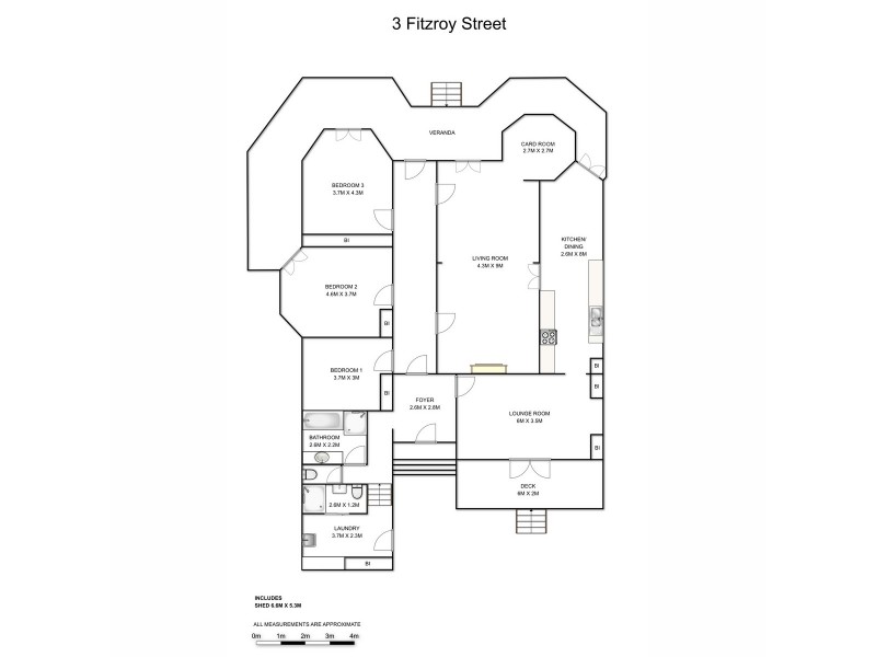 3 Fitzroy Street, Grafton NSW 2460 Floorplan