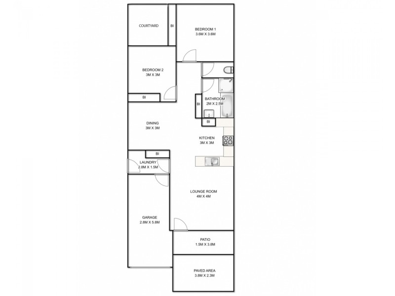 1/183 Fitzroy Street, Grafton NSW 2460 Floorplan
