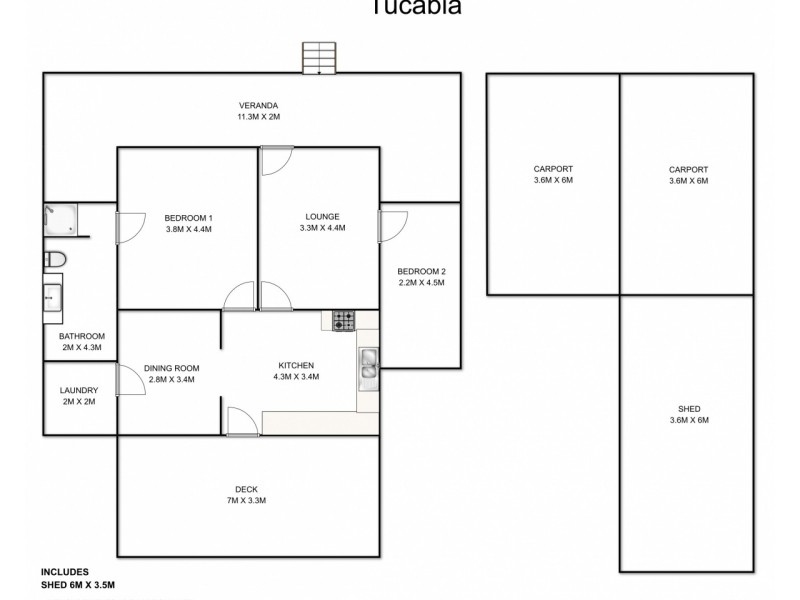 11 Aradin Street, Tucabia NSW 2462 Floorplan