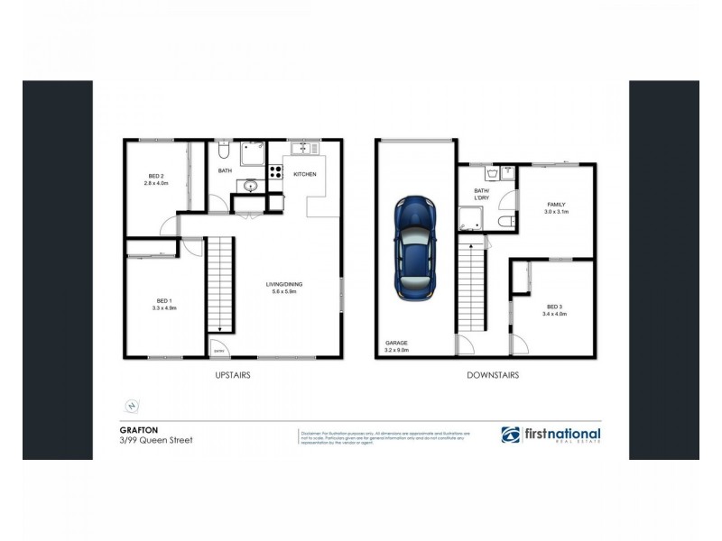 3/99 Queen Street, Grafton NSW 2460 Floorplan