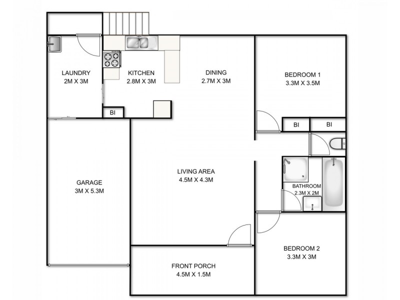 4 & 5/45 Kelly Street, South Grafton NSW 2460 Floorplan