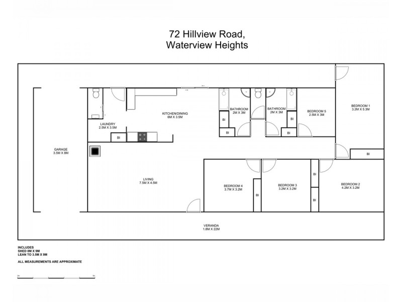 72 Hillview Drive, Waterview Heights NSW 2460 Floorplan