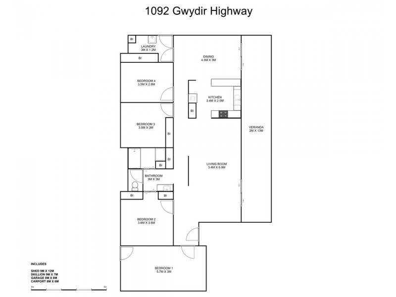 1092 Gwydir Highway, Waterview Heights NSW 2460 Floorplan