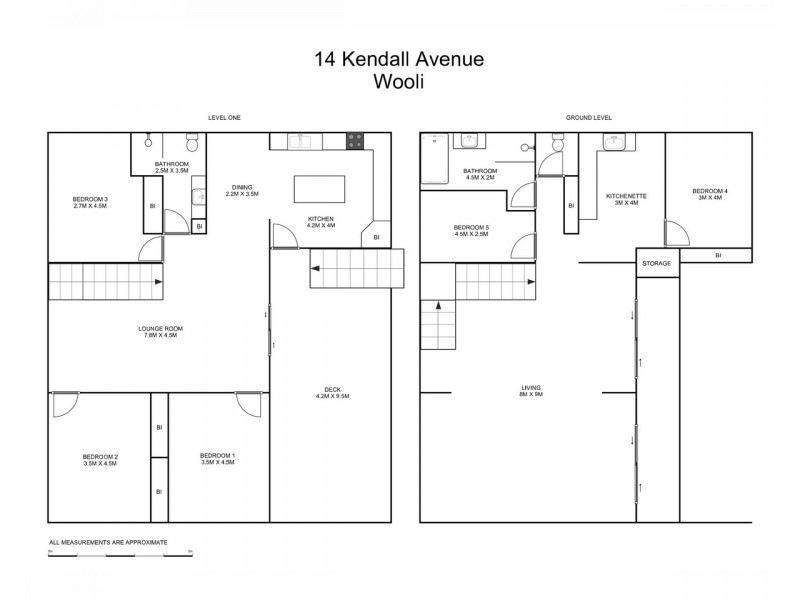 14 Kendall Avenue, Wooli NSW 2462 Floorplan