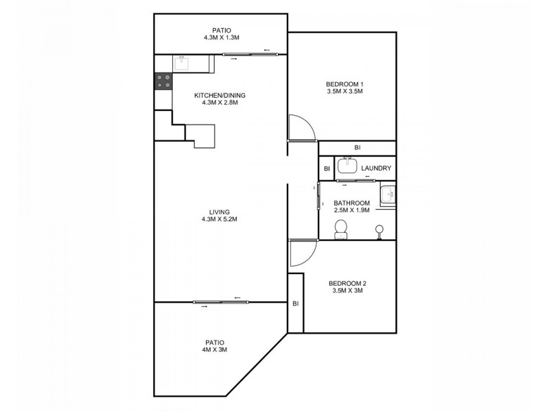 12/31 Bruce Street, Grafton NSW 2460 Floorplan