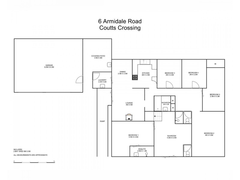 6 Armidale Road, Coutts Crossing NSW 2460 Floorplan