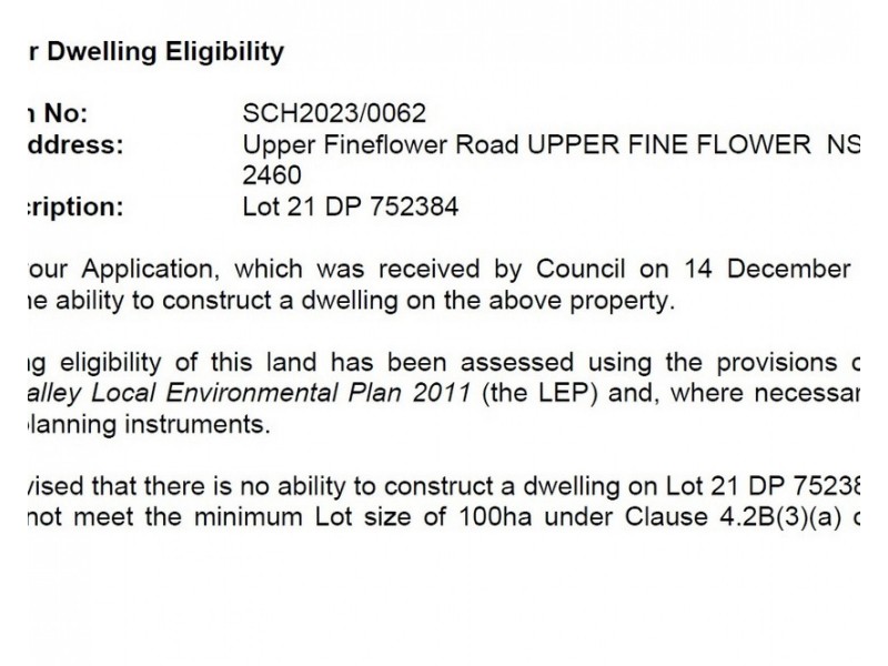 Lot 21, 513 Upper Fine Flower Road, Upper Fine Flower NSW 2460