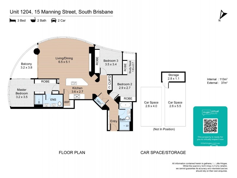 1204/15 Manning Street, South Brisbane QLD 4101