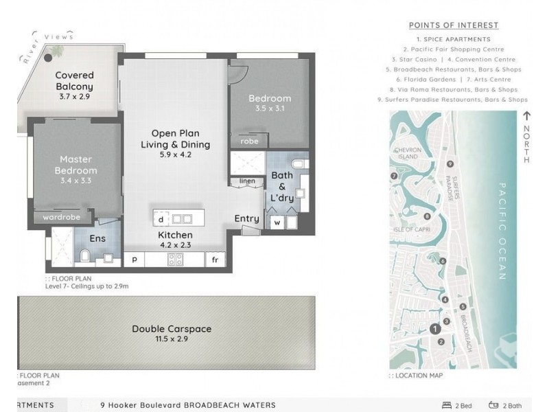 ID:21192600/9 Hooker Boulevard, Broadbeach Waters QLD 4218
