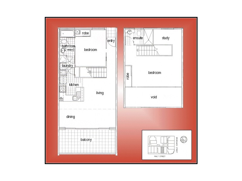 20 malt st, Fortitude Valley QLD 4006 Floorplan