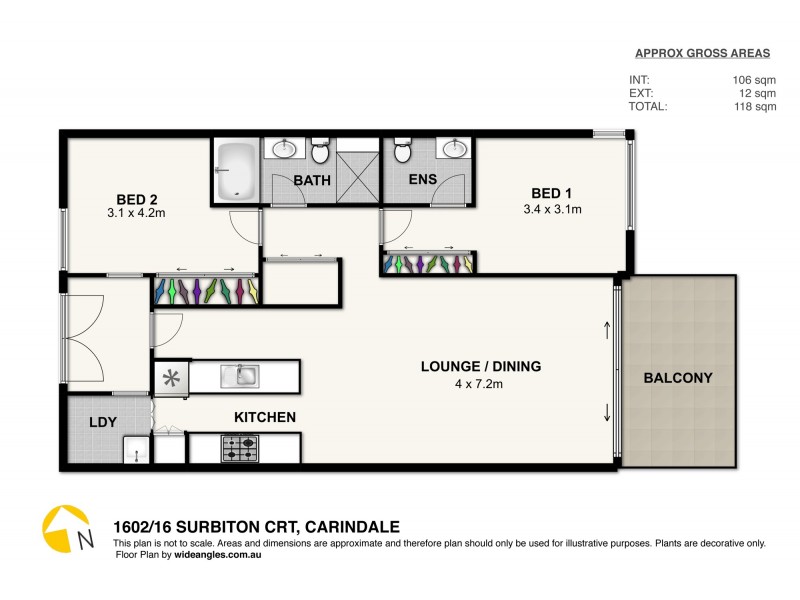 16 Surbiton Court, Carindale QLD 4152 Floorplan