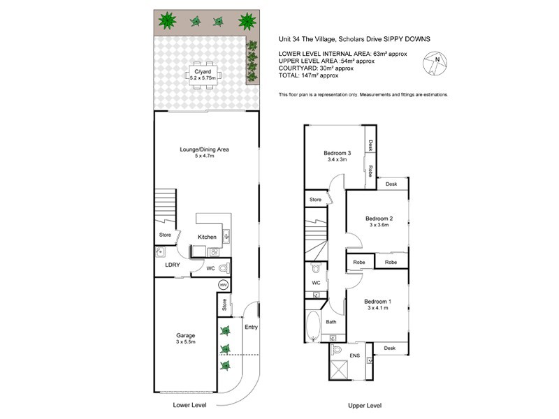 34/23 Scholars Drive, Sippy Downs QLD 4556 Floorplan