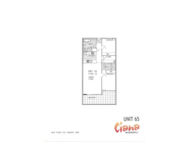 65 / 24 Allwood St, Indooroopilly QLD 4068 Floorplan