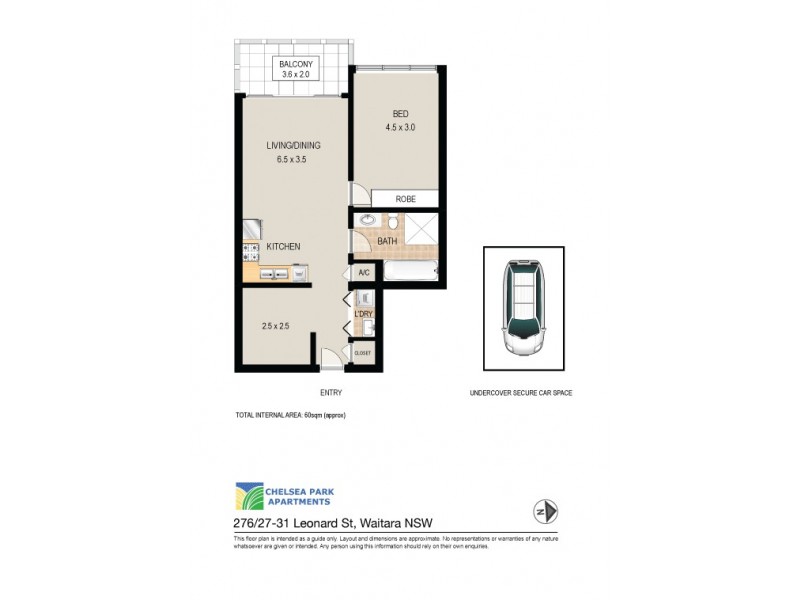 276/27-31 Leonard Street, Waitara NSW 2077 Floorplan