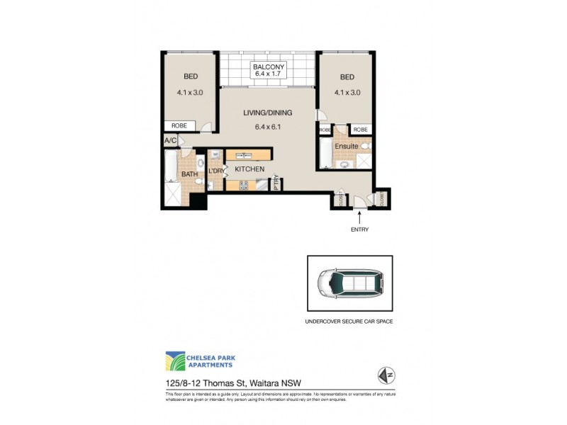 125/8-12 Thomas Street, Waitara NSW 2077 Floorplan