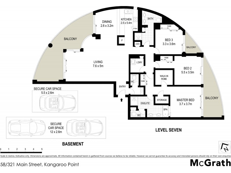 321 Main street, Kangaroo Point QLD 4169 Floorplan