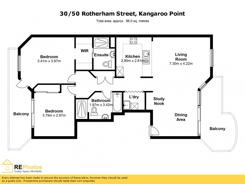 30 / 50 Rotherham Street, Kangaroo Point QLD 4169 Floorplan