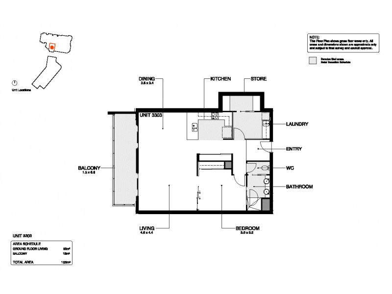 2023 / 3029 The Boulevard, Carrara QLD 4211 Floorplan
