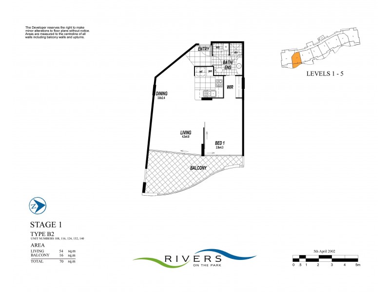 108/8 Land Street, Toowong QLD 4066 Floorplan