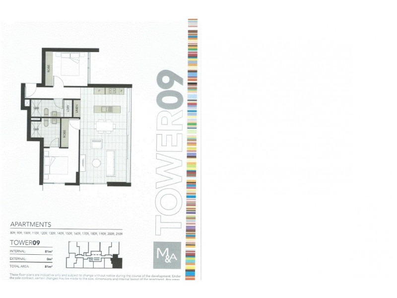 1709/25 Connor Street, Fortitude Valley QLD 4006 Floorplan