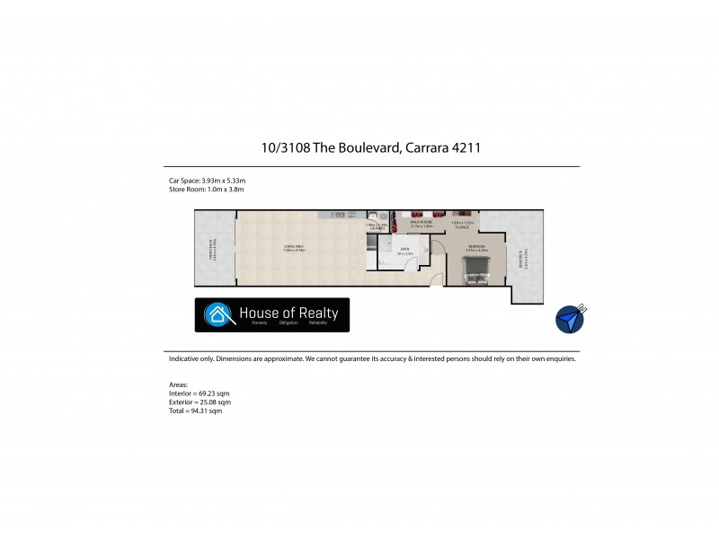 10/3108 The Boulevard, Carrara QLD 4211 Floorplan