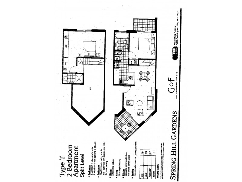 54 / 101 Bowen St, Spring Hill QLD 4000 Floorplan