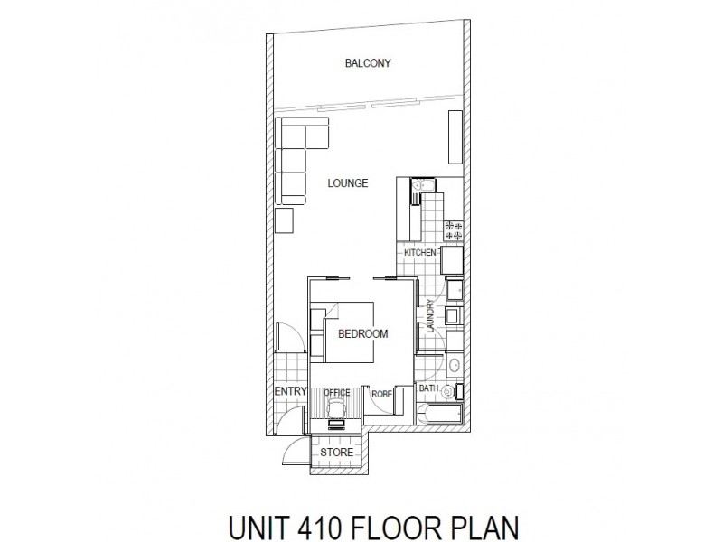 410 / 20 malt st, Fortitude Valley QLD 4006 Floorplan