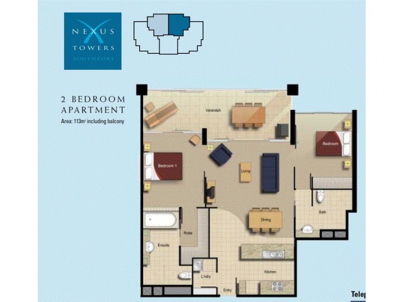 105 Scarborough Street, Southport QLD 4215 Floorplan