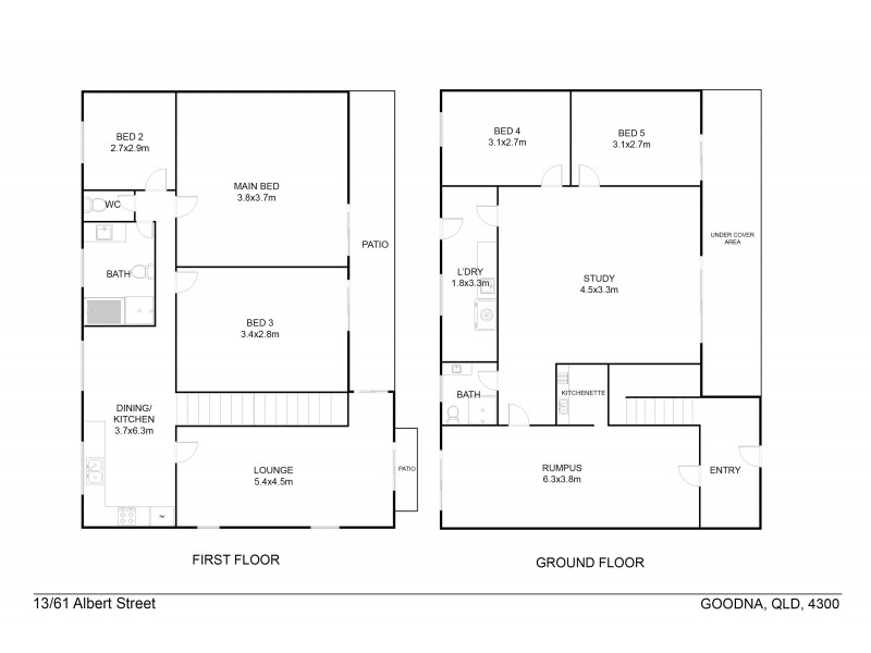 13/61 Albert St, Goodna QLD 4300 Floorplan