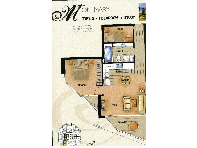 70 Mary Street, Brisbane City QLD 4000 Floorplan