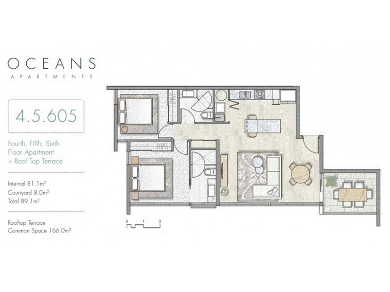 505/26 Gray Street, Southport QLD 4215 Floorplan
