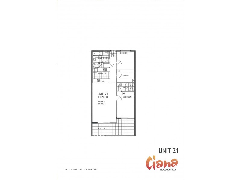21/24 Allwood Street, Indooroopilly QLD 4068 Floorplan