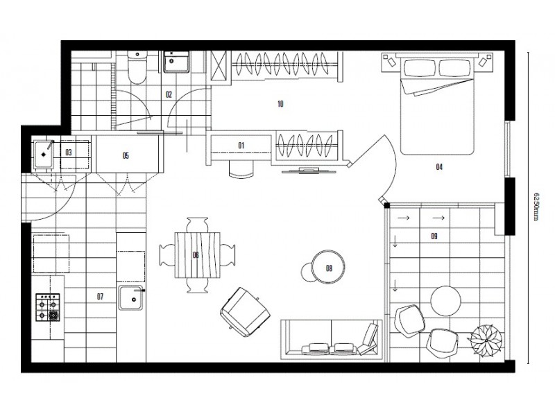 South Brisbane QLD 4101 Floorplan