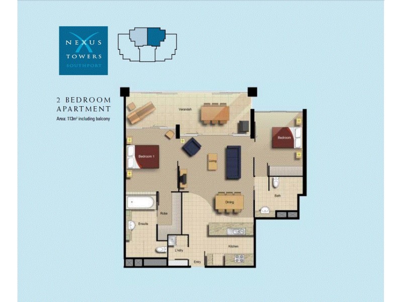 105 Scarborough Street, Southport QLD 4215 Floorplan