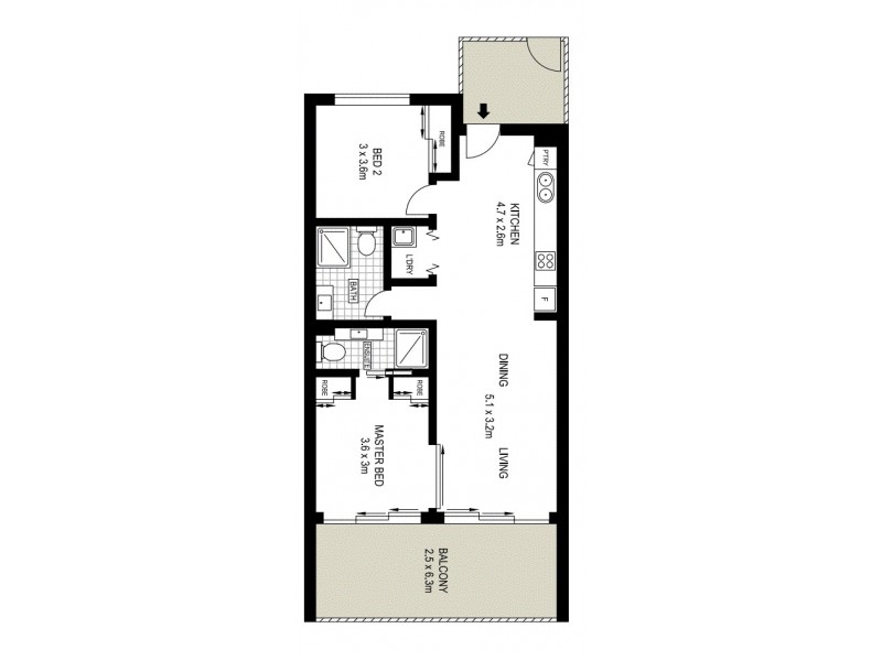 46/70 Love Street, Bulimba QLD 4171 Floorplan
