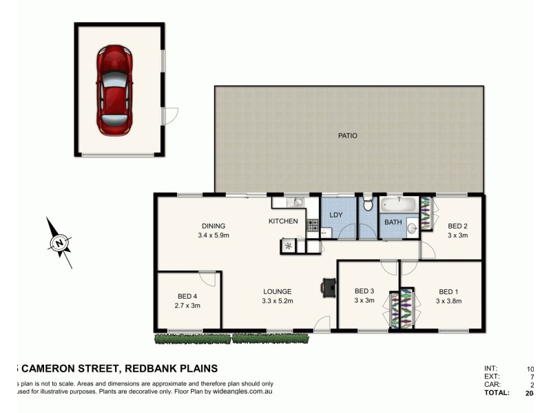 35 Cameron Street, Redbank Plains QLD 4301 Floorplan