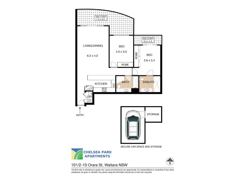 101/2-10 Orara Street, Waitara NSW 2077 Floorplan