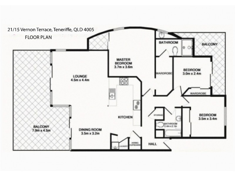 15 Vernon Terrace, Teneriffe QLD 4005 Floorplan