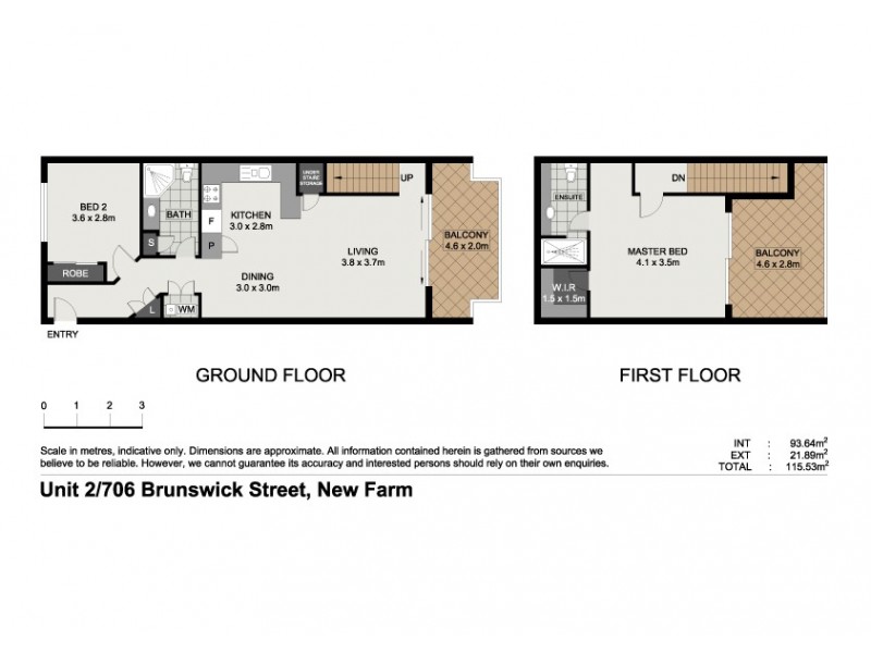 7/702 Brunswick Street, New Farm QLD 4005 Floorplan
