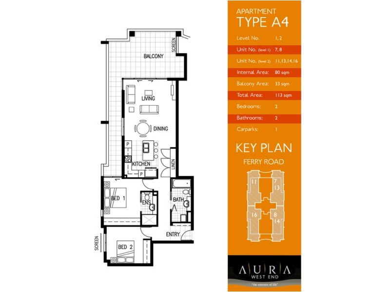 14/42 Ferry Road, West End QLD 4101 Floorplan