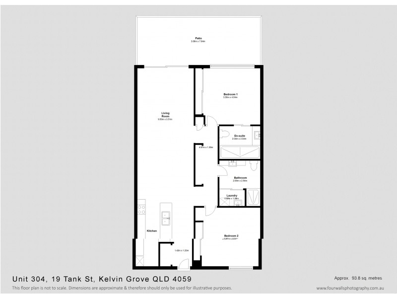 302/19 Tank Street, Kelvin Grove QLD 4059 Floorplan
