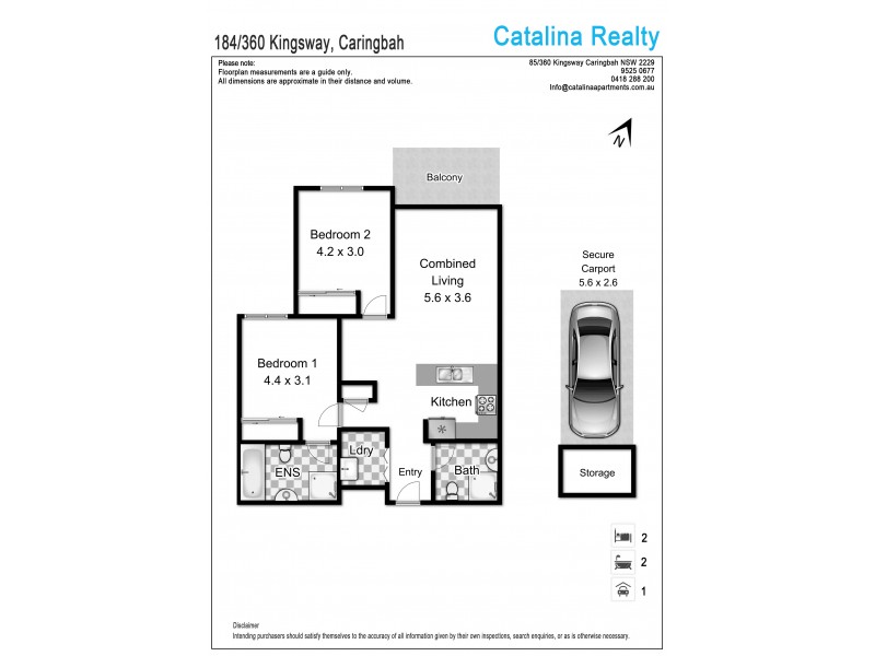 360 Kingsway, Caringbah NSW 2229 Floorplan