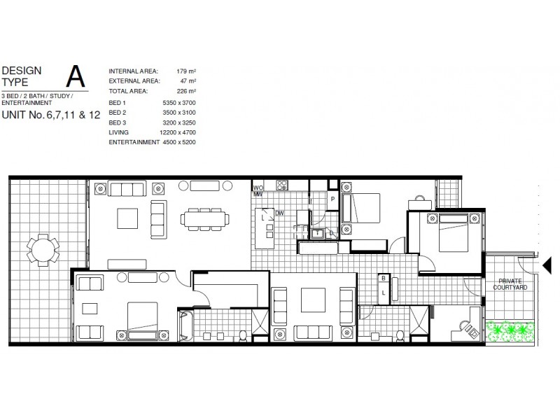 11/1 Oxford Street, Bulimba QLD 4171 Floorplan