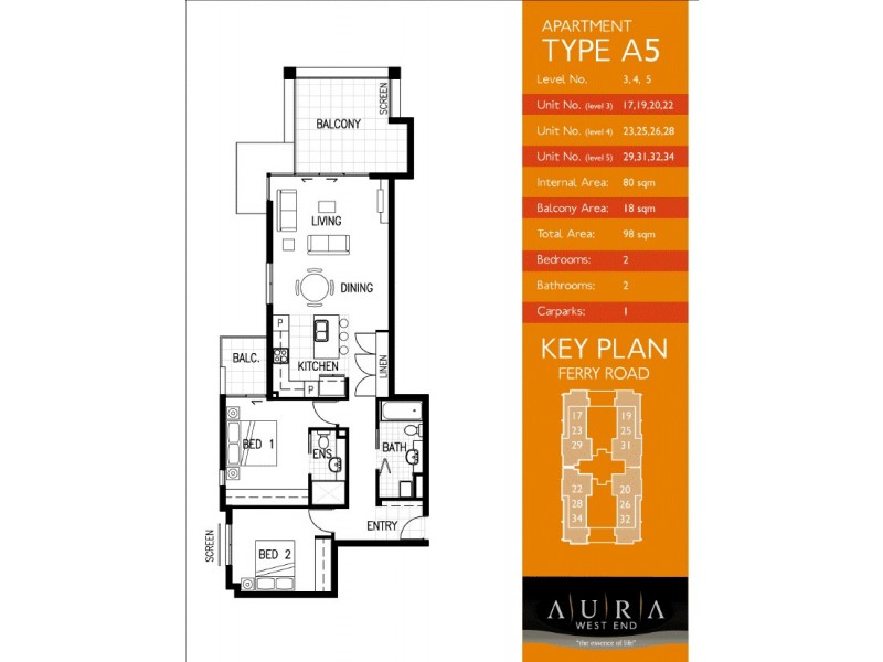 25/42 Ferry Road, West End QLD 4101 Floorplan