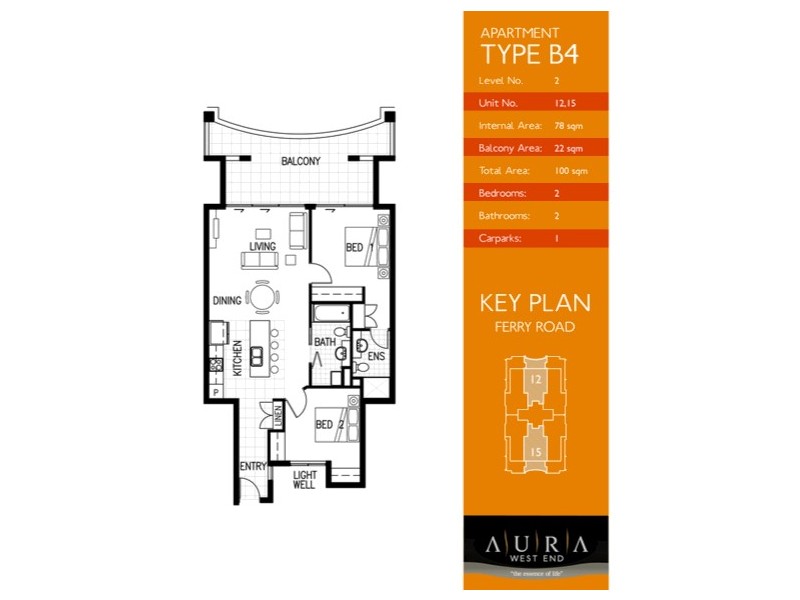 12/42 Ferry Road, West End QLD 4101 Floorplan