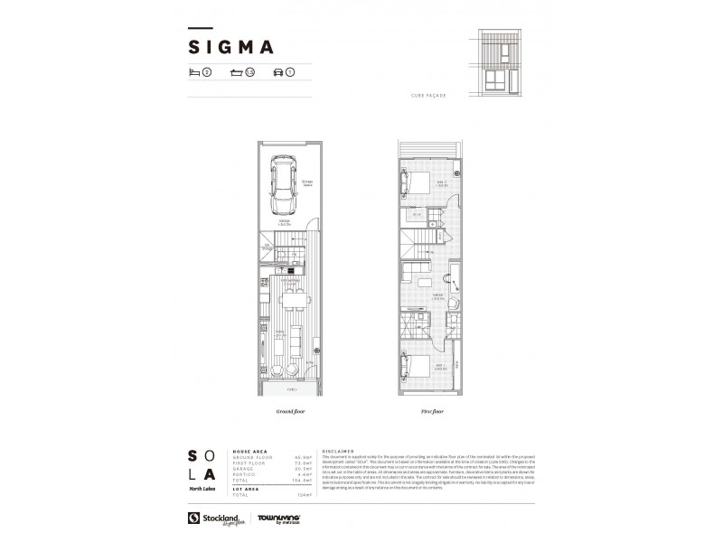 82/25 The Corso, North Lakes QLD 4509 Floorplan